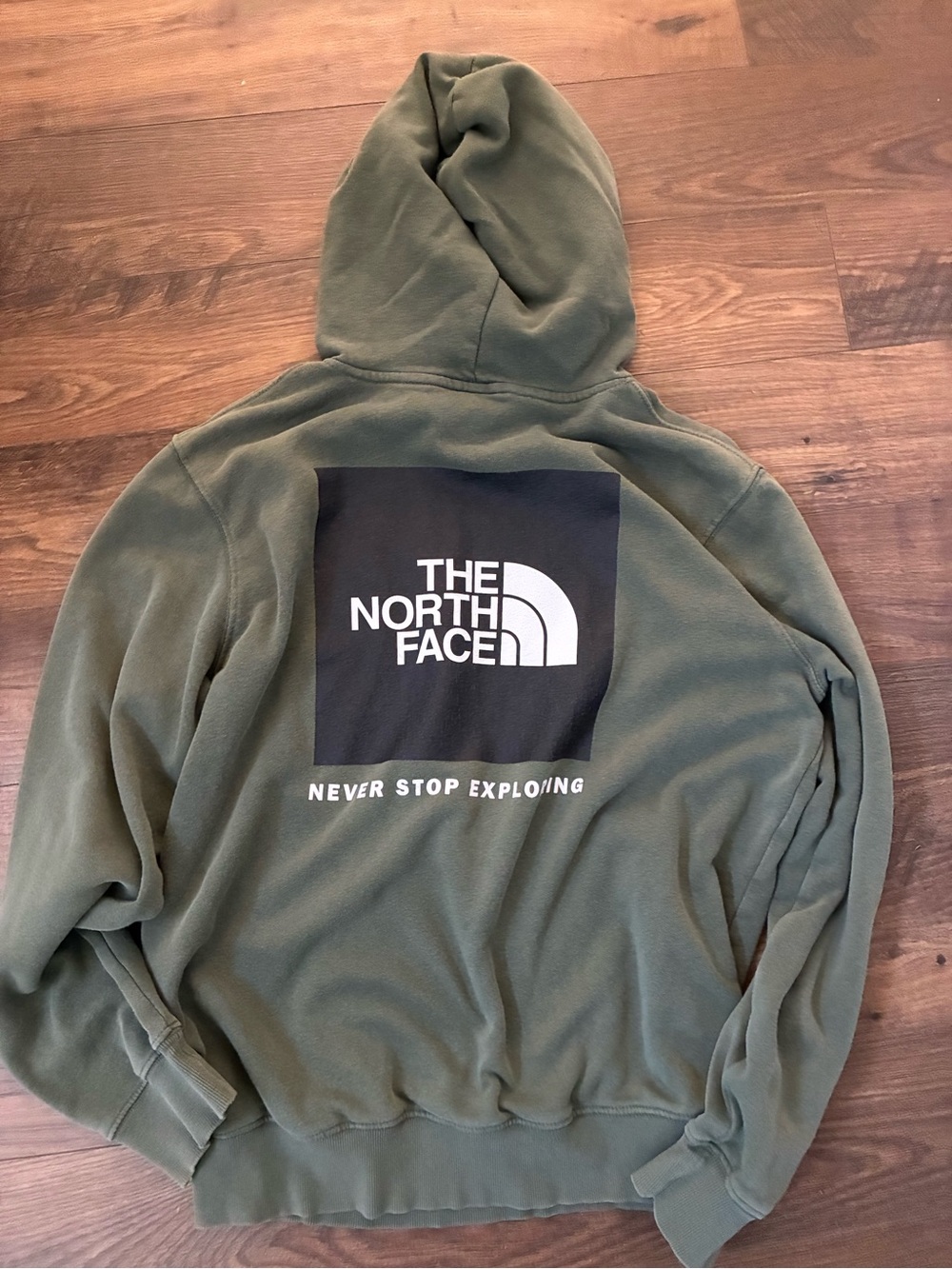 The North Face Men’s Olive Green Logo Hoodie